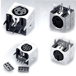 Mini DIN Jack  - Full Shield