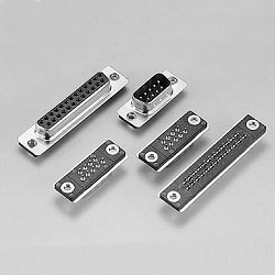 Slim D-Sub Connector - Straight PCB Mount
